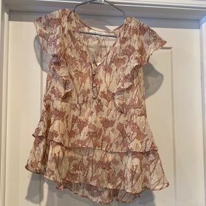 Fully lined NWT short sleeved blouse